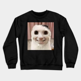 HUMANOID CAT SMILING Crewneck Sweatshirt